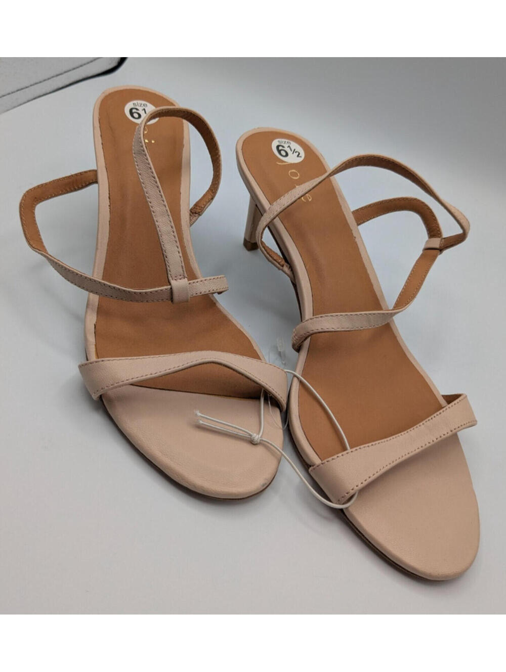Joie Women’s Madi Sandals, Size 6.5, Leather Slingback, Blush Beige Brown, New